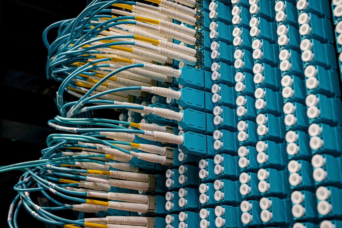 Glasvezelpatchpaneel voor zakelijk internet en wifi